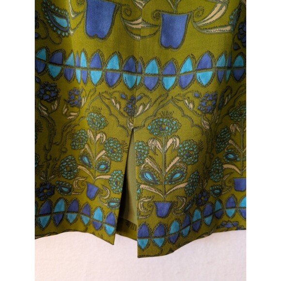 Talbots Womens Stretch Skirt Size 10 Petite Silk Blend Fully Lined - Picture 4 of 7